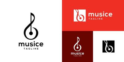 Simple music logo, editable and resizable EPS 10 vector