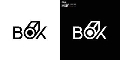 Design template of box logo, editable EPS 10 vector