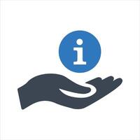 Information point icon. Customer service icon vector