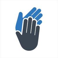 Applause icon. Hands clapping icon vector