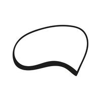 Empty speech bubble for message and text. Hand drawn doodle quotes boxes illustration. vector
