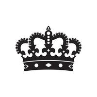 crown icon isolated in white background vector