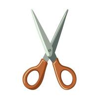 Scissors for handicrafts, paper cutting. illustration on a white background. vector