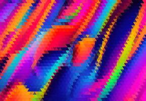 A colorful, abstract pattern of triangles and squares vector