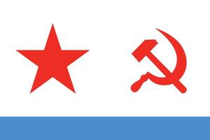 The Naval Ensign of the Soviet Union 1950 1991 vector
