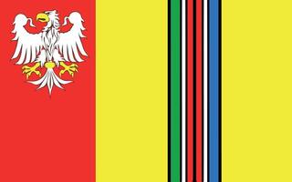 The of a Flag of the Lovytsky District. vector