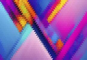 A colorful abstract pattern of triangles and squares vector