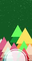 Various color group of christmas tree with green background and sparkling dots for greeting, copy space, seasonal festival video