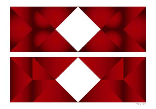 colección de rojo geométrico degradado marcos antecedentes ilustraciones vector