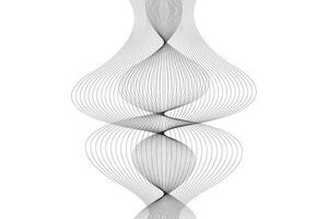 Background with abstract wavy form vector