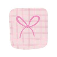 Hand drawn flat gift box top view illustration vector