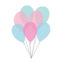 Flat balloons illustration vector