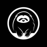 Sloth icon on black background vector