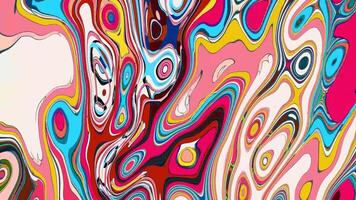 abstrato colorida fluido fractal psicodélico fundo para verão video