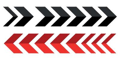 black and red arrows vector