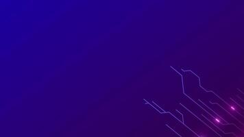 High-tech digital data moves across advanced circuit board, illustrating AI network connections and computations video