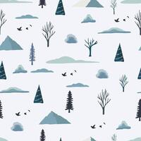 seamless pattern winter background for tile,fabric,paper design vector
