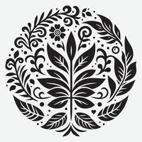 Dynamic Tropical Leaves Line Art for Trendy Design and Decoration vector