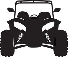 A black and white drawing of a monster truck with the number 8 on it vector