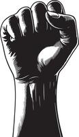 Front view of hand showing palm vector
