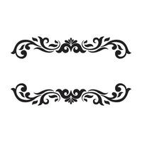 Vintage decorative frame. Elegant element for design in Eastern style, place for text. Floral black border vector