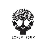 Tree of life logo design vector