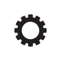 Black settings icon graphic design vector