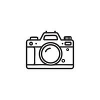 Stylish black camera design in graphic art vector