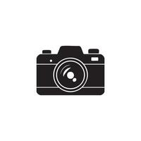 Art design with a black camera icon vector