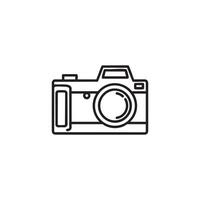 Black camera symbol in design art vector