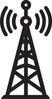 Wireless radio signal symbol. Transmitter Wireless network icon. vector