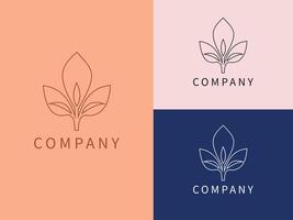 An example of a minimalistic corporate logo template vector
