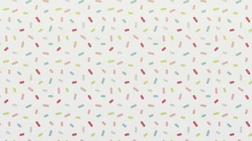 A colorful pattern with sprinkles on a white background video