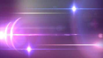 Abstract light rays and lens flare on a dark background video