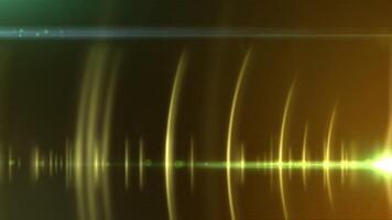 A green and yellow background with a light shining through it video