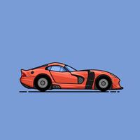 Speed Machine The Bold Red Racer vector