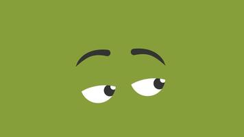 Eyes Looking Left And Right 2D Cartoon Animation video
