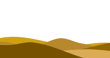 A desert landscape with transparent background png