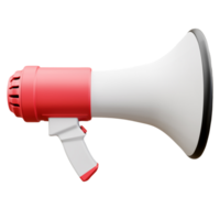 Red Megaphone side view png