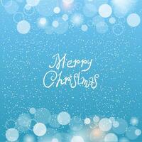 Winter abstract background with snow and snowflakes. illustration vector
