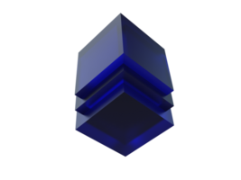 abstract cubic artefact shape with a transparent background png