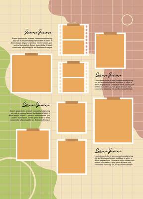 grid digital photo wall template