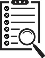 Evaluation icon. Assessment icon. Checklist Icon. Document clipboard vector