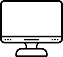 Computer monitor icon isolated on white background vector