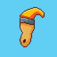 Pixel art Paintbrush game asset design vector