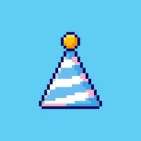 Pixel art Party Hat game asset design vector
