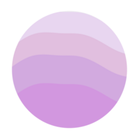 Circle pastel gradient rainbow colour for sticker. Aesthetic sticker with transparent background for layout element png