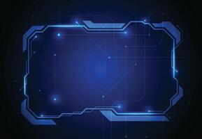 Abstract hud ui futuristic technology shapes elements design vector