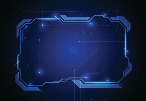 Abstract hud ui futuristic technology shapes elements design