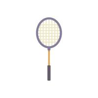 Badminton or tennis racket with round shape for active lifestyle design vector